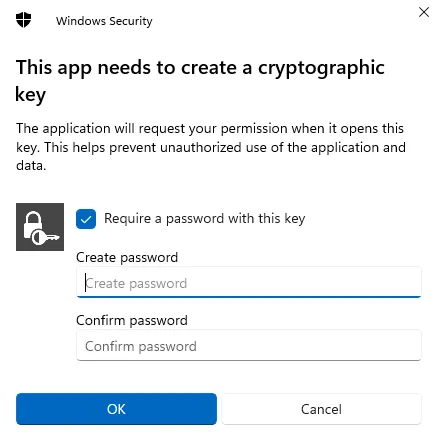 certificate import wizard - protected item